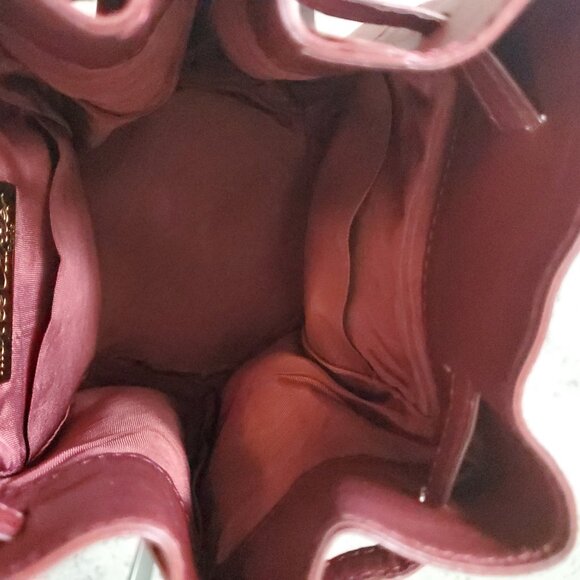Cartier Vintage Seau Leather Bucket Burgundy Bag - EUC - Picture 6 of 14